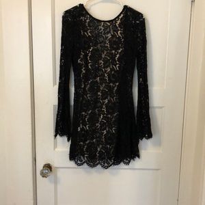 Black lace dress! Slip included